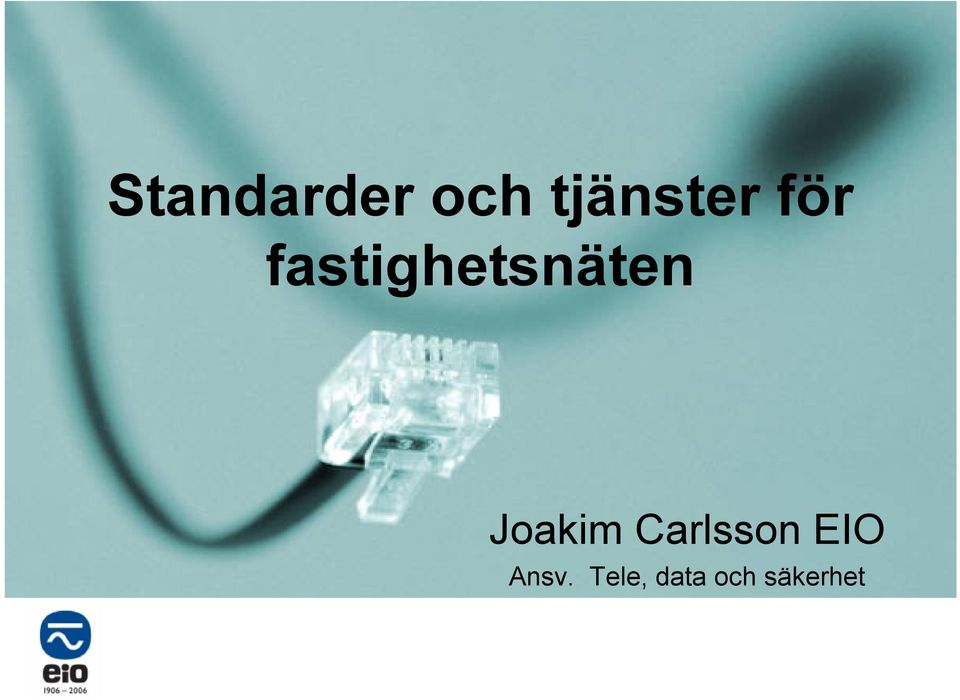 Joakim Carlsson EIO