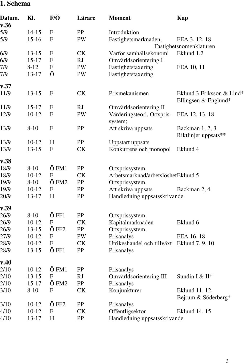 F PW Fastighetstaxering FEA 10, 11 7/9 13-17 Ö PW Fastighetstaxering v.