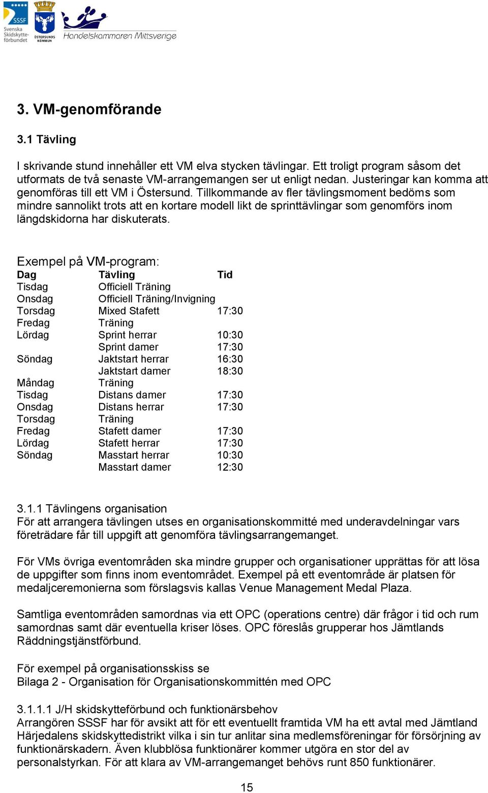 Tillkommande av fler tävlingsmoment bedöms som mindre sannolikt trots att en kortare modell likt de sprinttävlingar som genomförs inom längdskidorna har diskuterats.