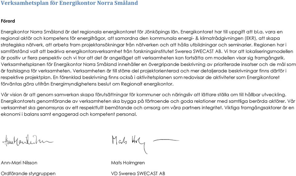 för Energikontor Norra 