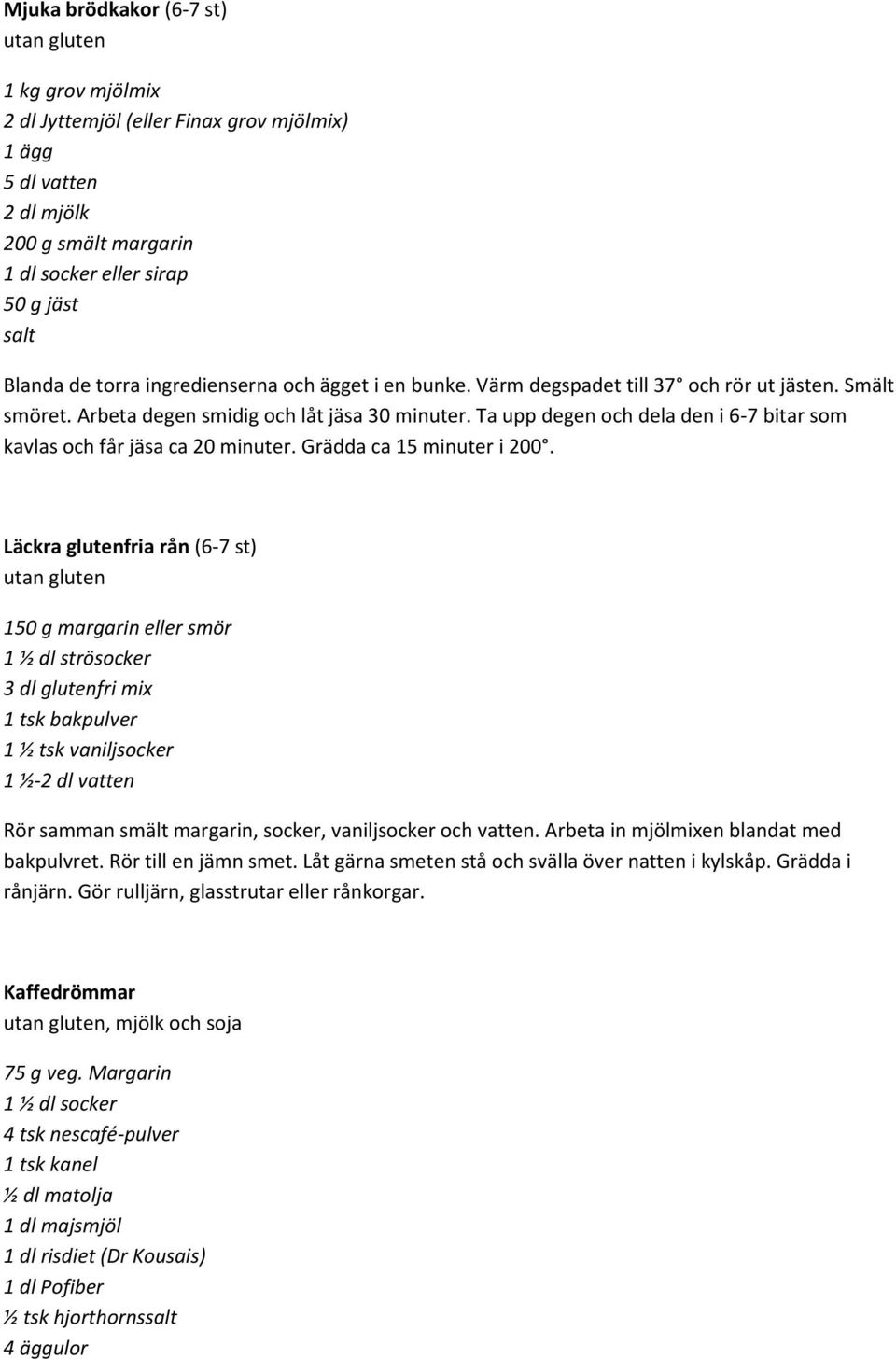 Ta upp degen och dela den i 6-7 bitar som kavlas och får jäsa ca 20 minuter. Grädda ca 15 minuter i 200.