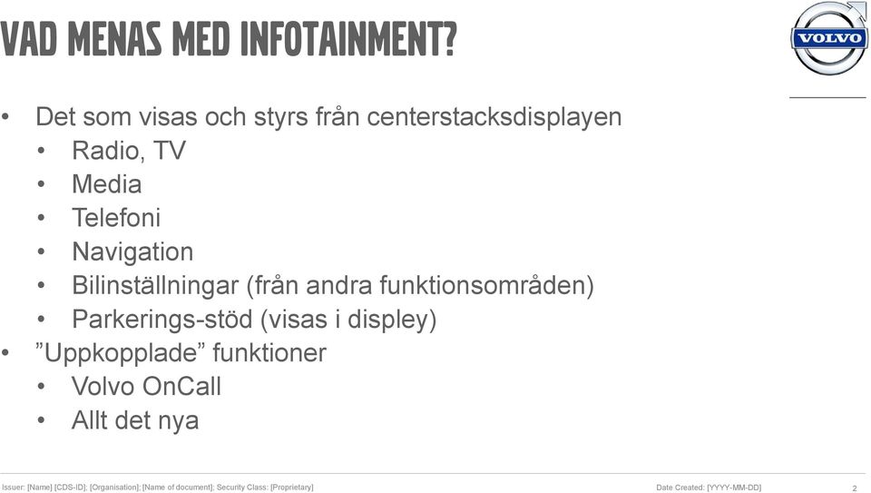 Media Telefoni Navigation Bilinställningar (från andra