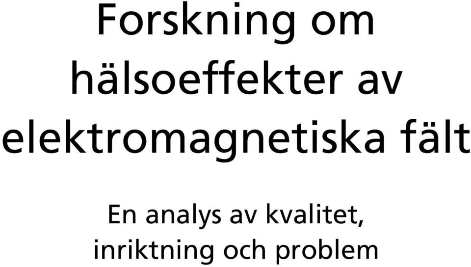 elektromagnetiska fält