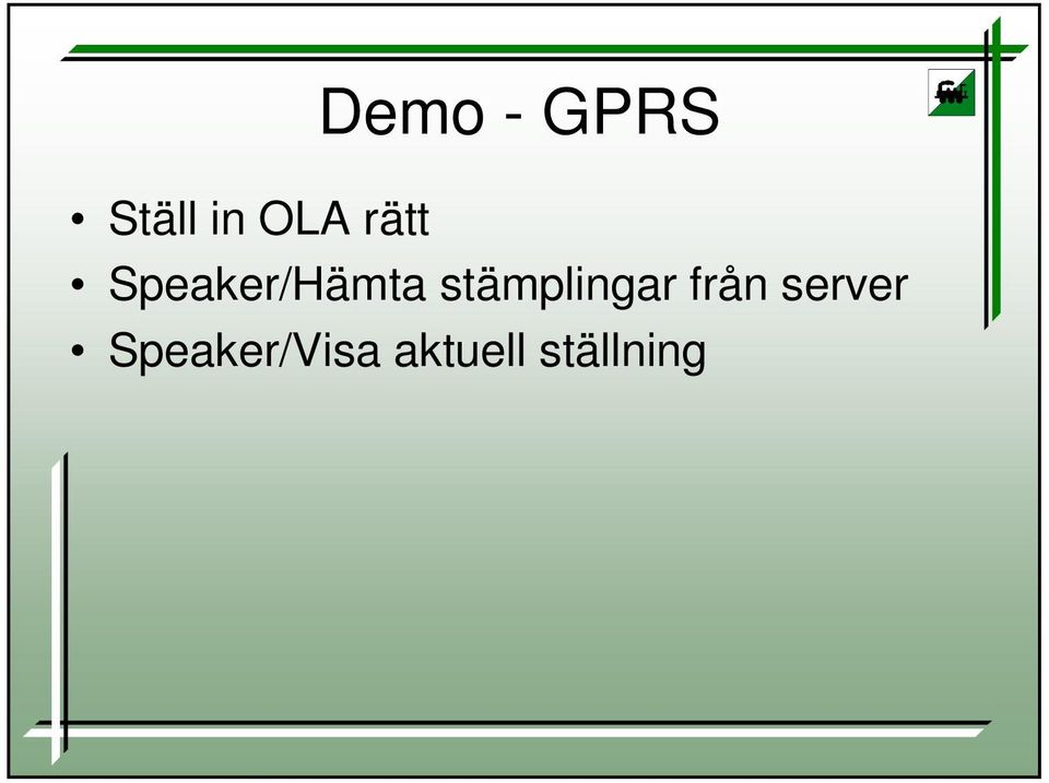 stämplingar från server