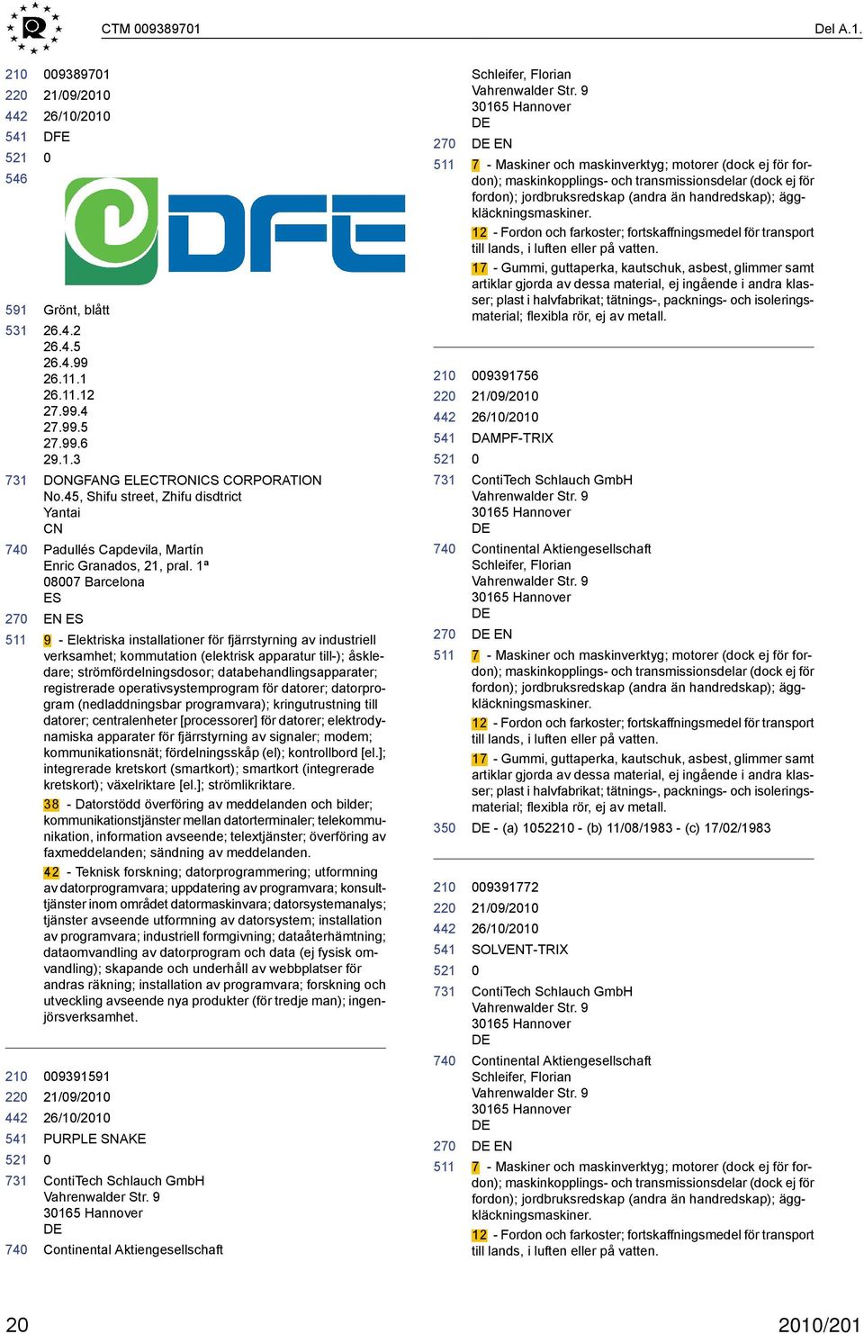 1ª 87 Barcelona ES EN ES 9 - Elektriska installationer för fjärrstyrning av industriell verksamhet; kommutation (elektrisk apparatur till-); åskledare; strömfördelningsdosor;