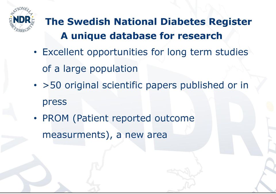 large population >50 original scientific papers published or