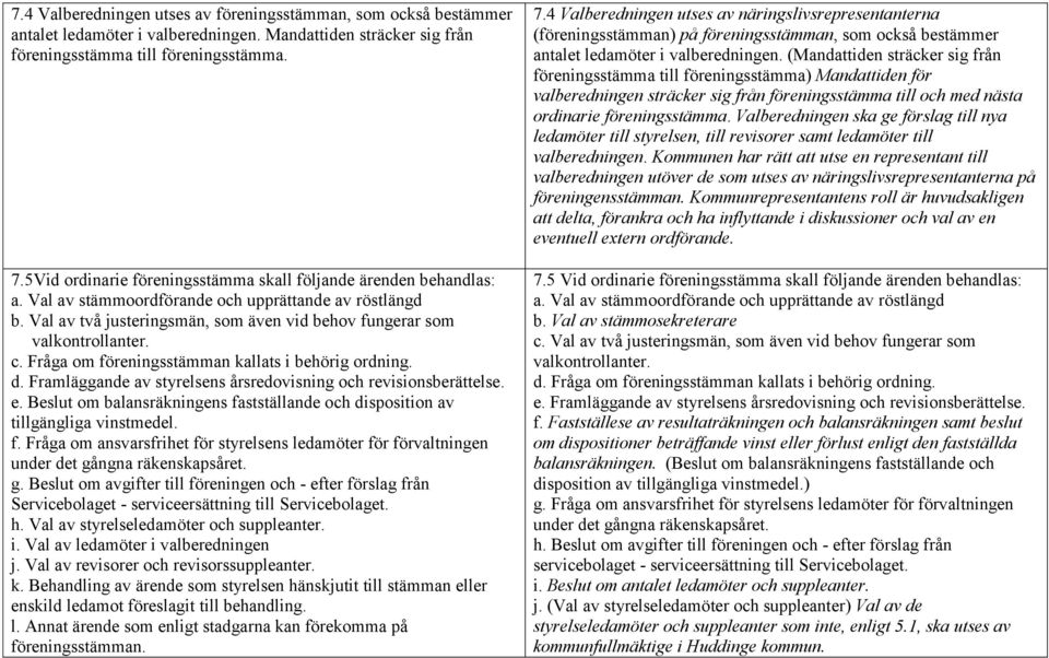 c. Fråga om föreningsstämman kallats i behörig ordning. d. Framläggande av styrelsens årsredovisning och revisionsberättelse. e.