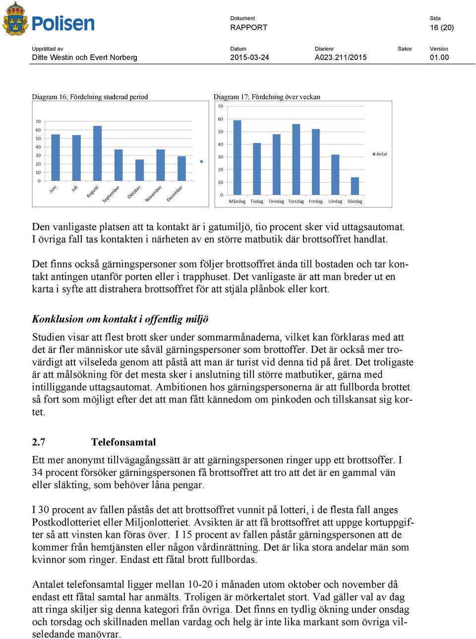 Det finns också gärningspersoner som följer brottsoffret ända till bostaden och tar kontakt antingen utanför porten eller i trapphuset.