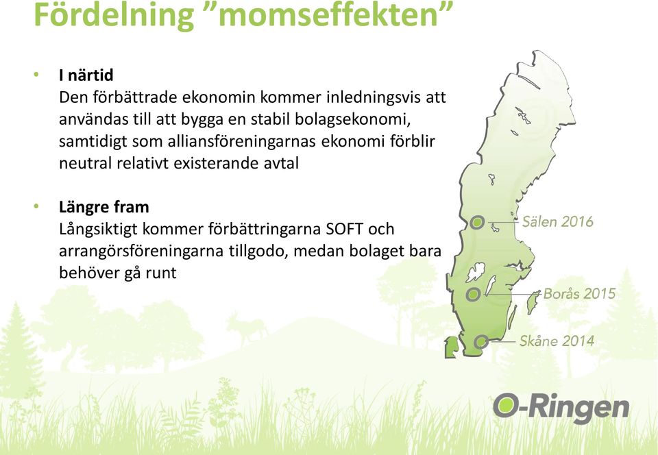 ekonomi förblir neutral relativt existerande avtal Längre fram Långsiktigt kommer