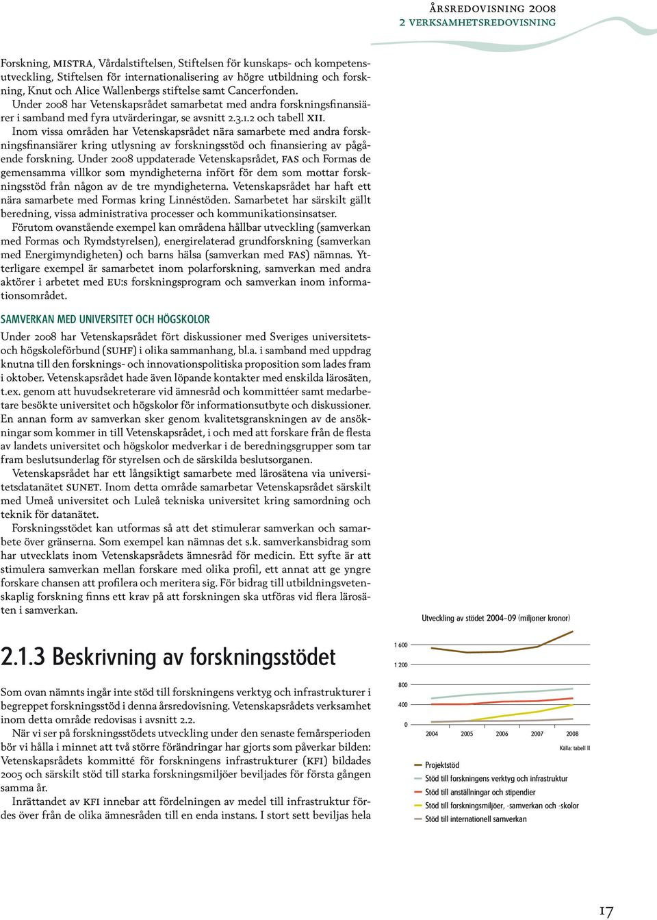 Inom vissa områden har Vetenskapsrådet nära samarbete med andra forskningsfinansiärer kring utlysning av forskningsstöd och finansiering av pågående forskning.