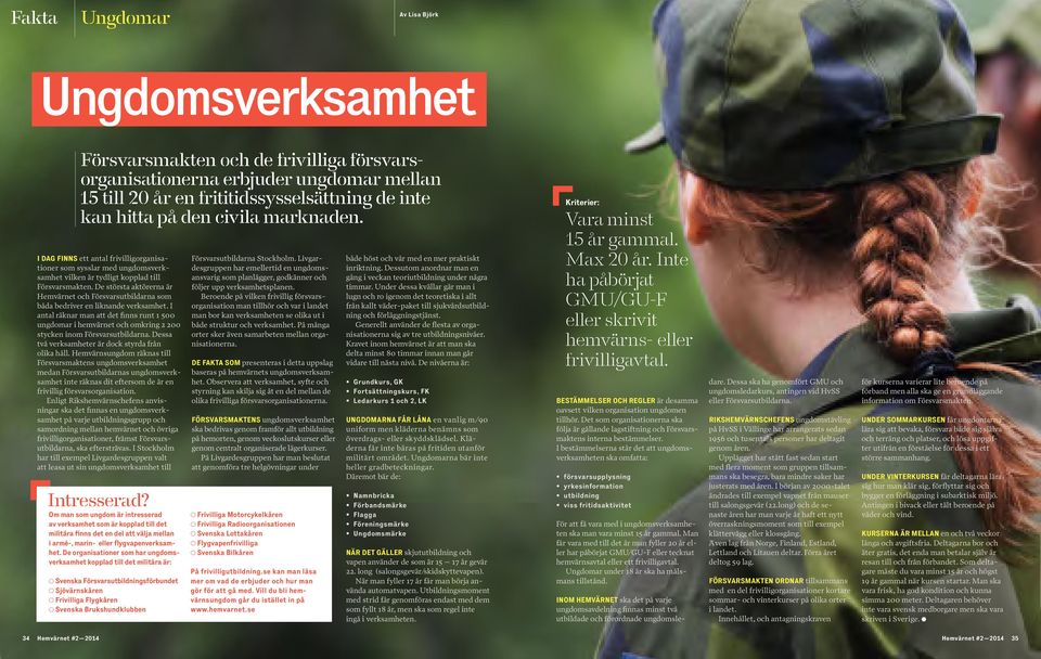 De största aktörerna är Hemvärnet och Försvarsutbildarna som båda bedriver en liknande verksamhet.