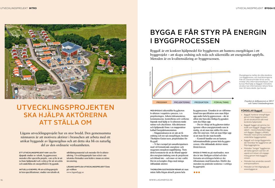 FOTO: Bergslagsbild Övergångarna mellan de olika skedena i en byggprocess, och överlämningarna från ett ansvarsområde till ett annat, innebär ofta informationskollapser.