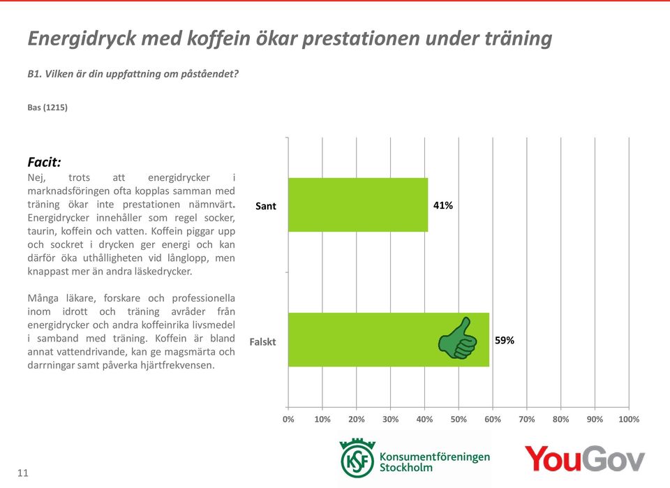 Koffein piggar upp och sockret i drycken ger energi och kan därför öka uthålligheten vid långlopp, men knappast mer än andra läskedrycker.