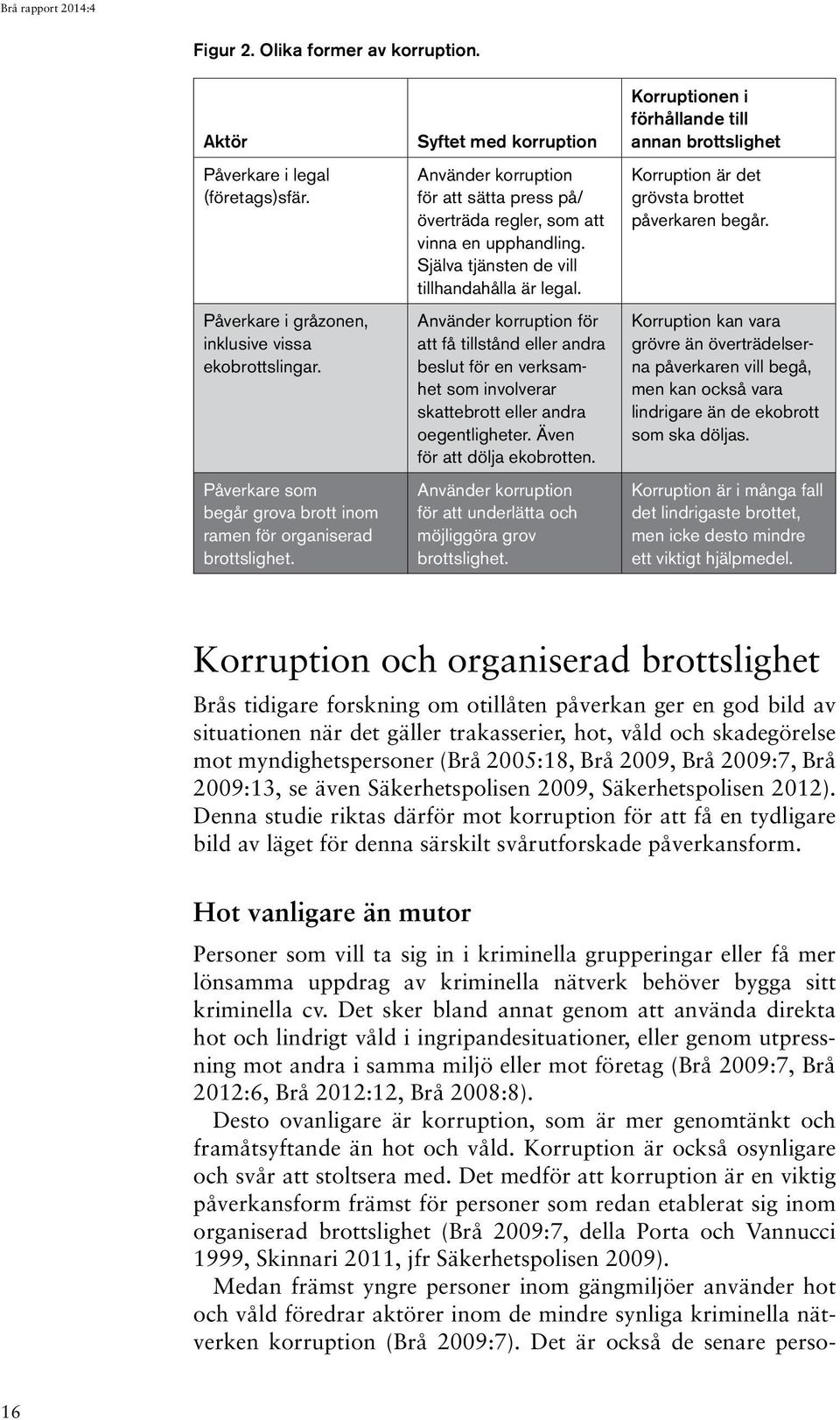 Själva tjänsten de vill tillhandahålla är legal. Använder korruption för att få tillstånd eller andra beslut för en verksamhet som involverar skattebrott eller andra oegentligheter.