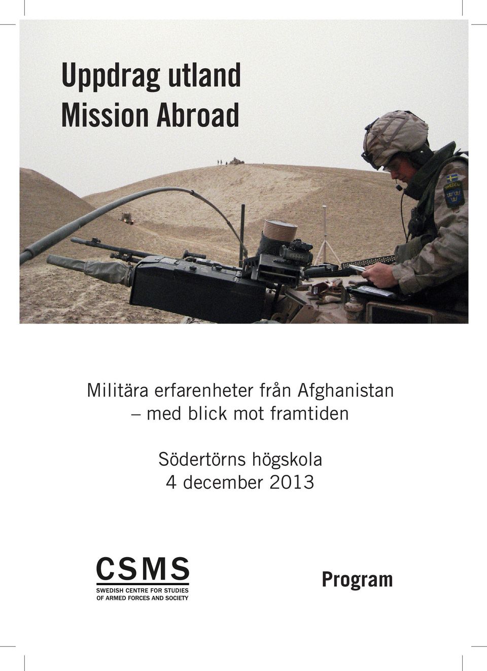 Afghanistan med blick mot