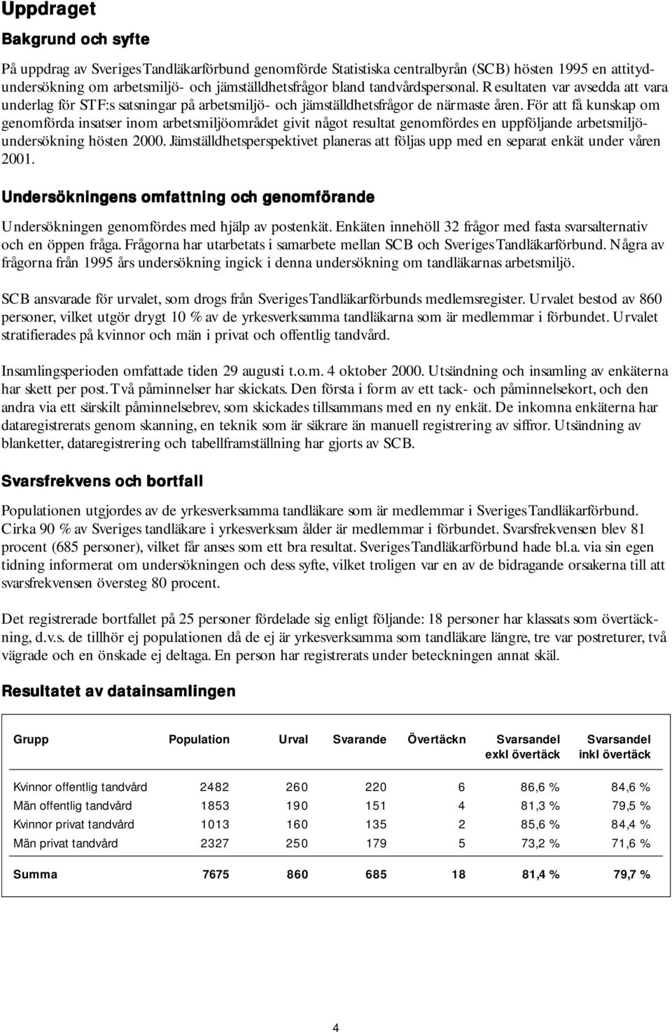 För att få kunskap om gomförda insatser inom arbetsmiljöområdet givit något resultat gomfördes uppföljande arbetsmiljöundersökning höst.