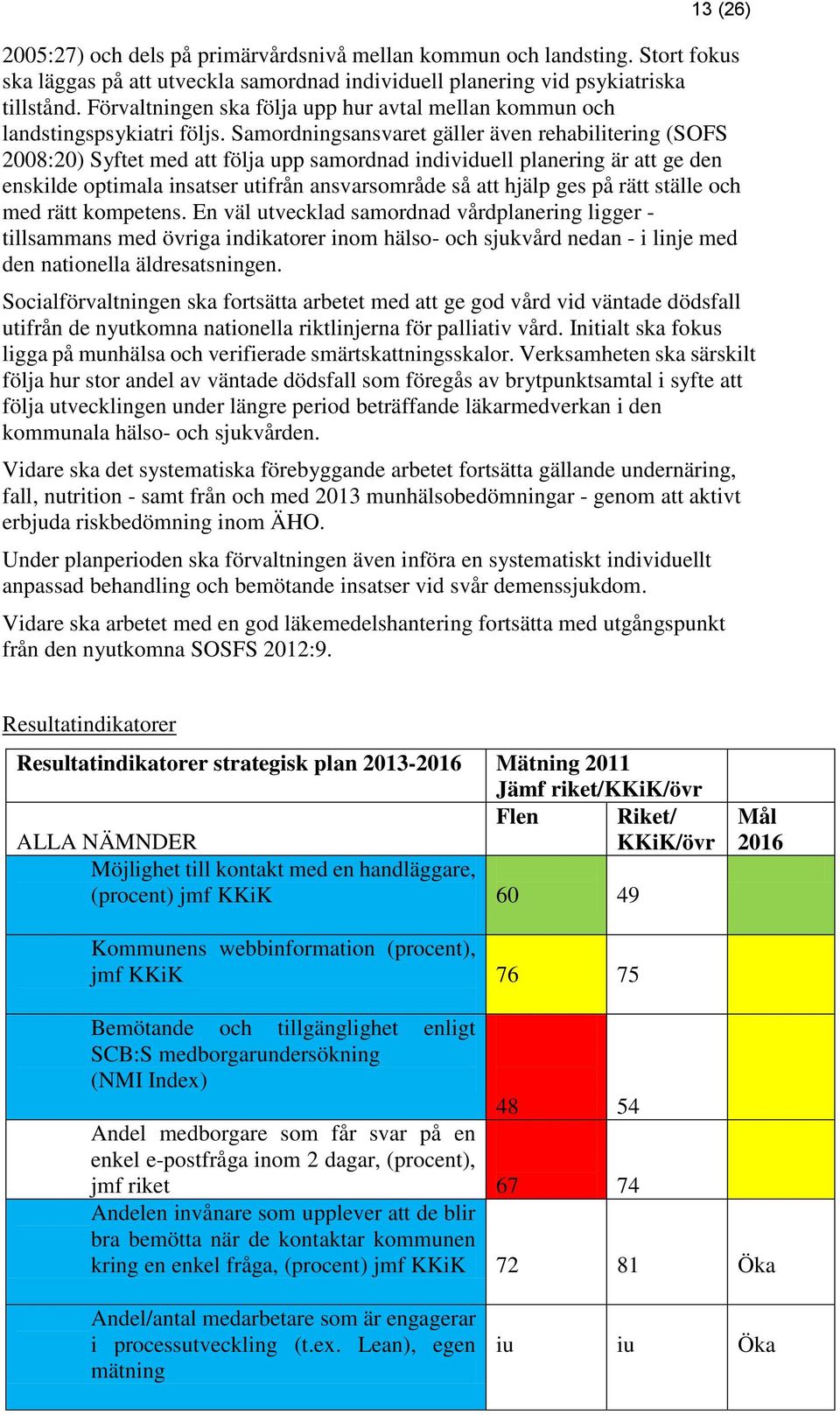 Samordningsansvaret gäller även rehabilitering (SOFS 2008:20) Syftet med att följa upp samordnad individuell planering är att ge den enskilde optimala insatser utifrån ansvarsområde så att hjälp ges