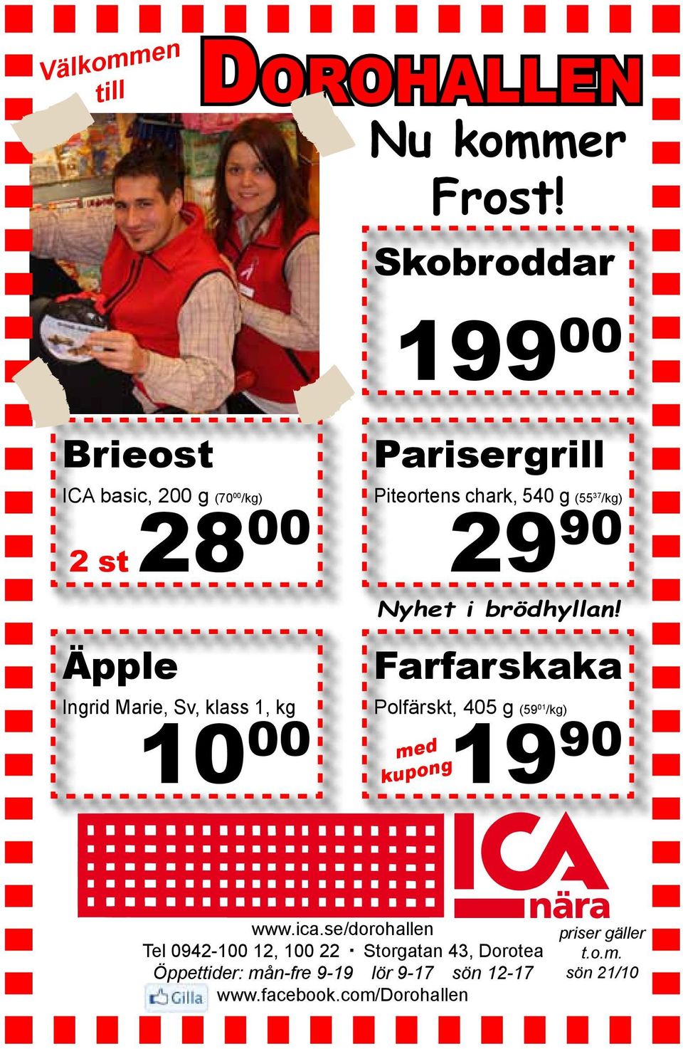 Parisergrill Piteortens chark, 540 g (55 37 /kg) 29 90 Nyhet i brödhyllan!