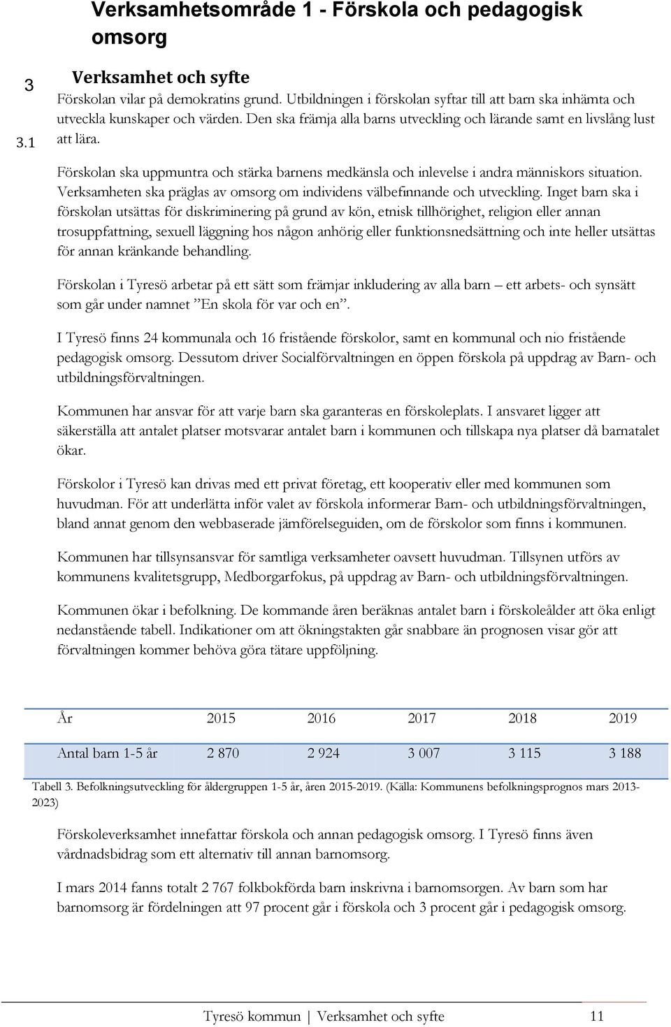 Förskolan ska uppmuntra och stärka barnens medkänsla och inlevelse i andra människors situation. Verksamheten ska präglas av omsorg om individens välbefinnande och utveckling.