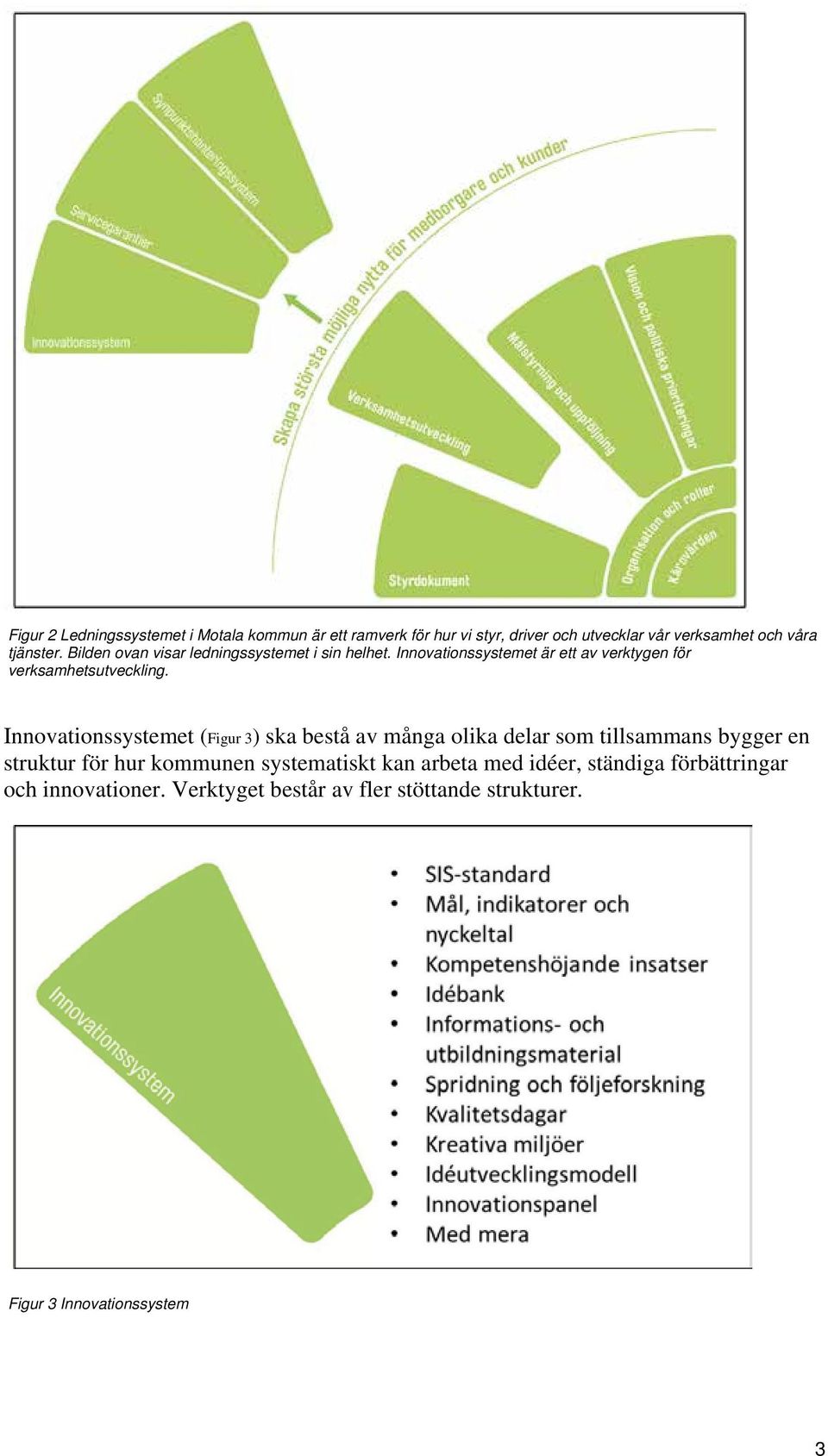 Innovationssystemet (Figur 3) ska bestå av många olika delar som tillsammans bygger en struktur för hur kommunen systematiskt