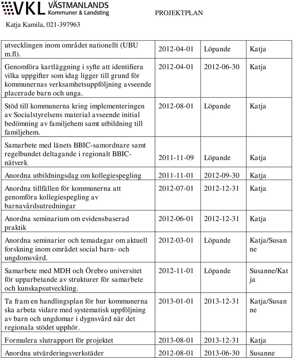 Stöd till kommunerna kring implementeringen av Socialstyrelsens material avseende initial bedömning av familjehem samt utbildning till familjehem.