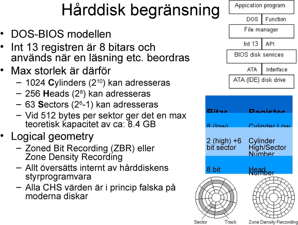 per sektor ger det en max teoretisk kapacitet av ca: 8.