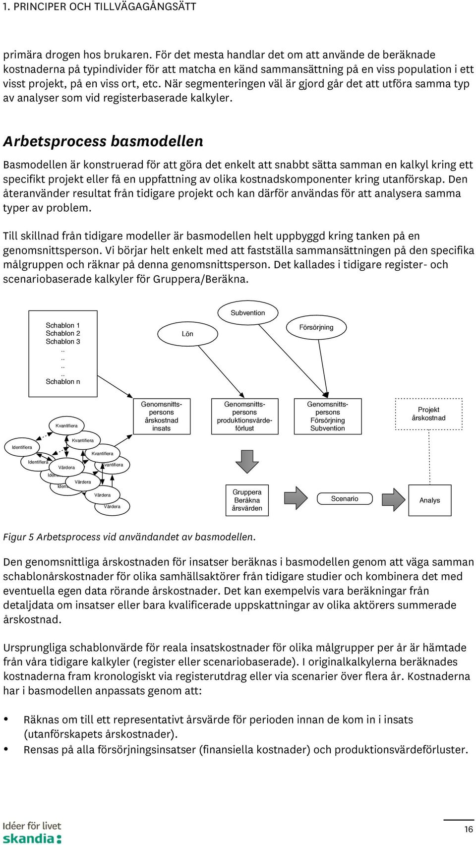 När segmenteringen väl är gjord går det att utföra samma typ av analyser som vid registerbaserade kalkyler.