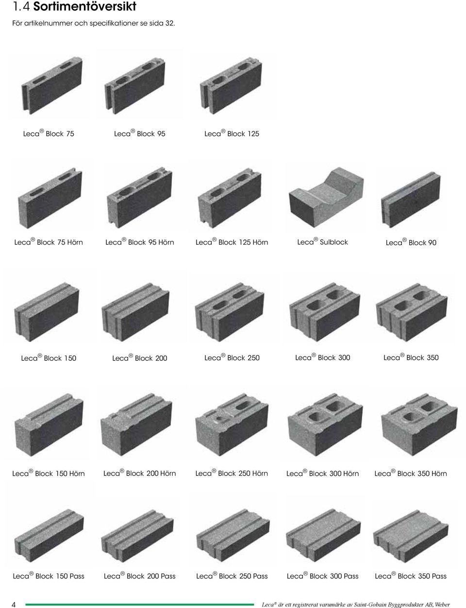 150 Leca Block 200 Leca Block 250 Leca Block 300 Leca Block 350 Leca Block 150 Hörn Leca Block 200 Hörn Leca Block 250 Hörn Leca Block