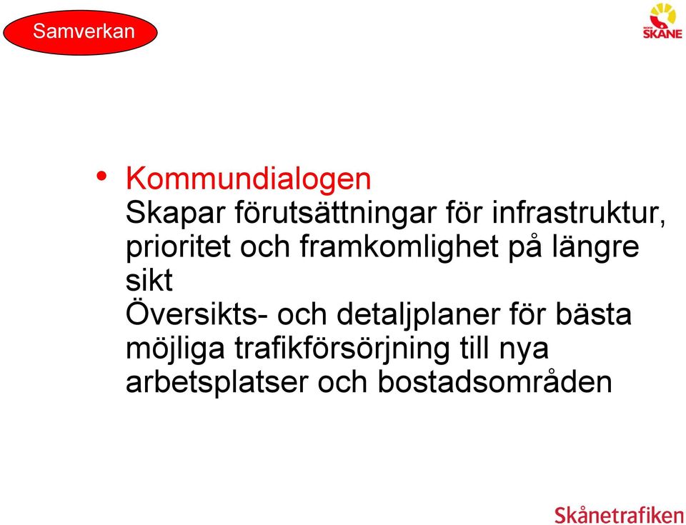 sikt Översikts- och detaljplaner för bästa möjliga