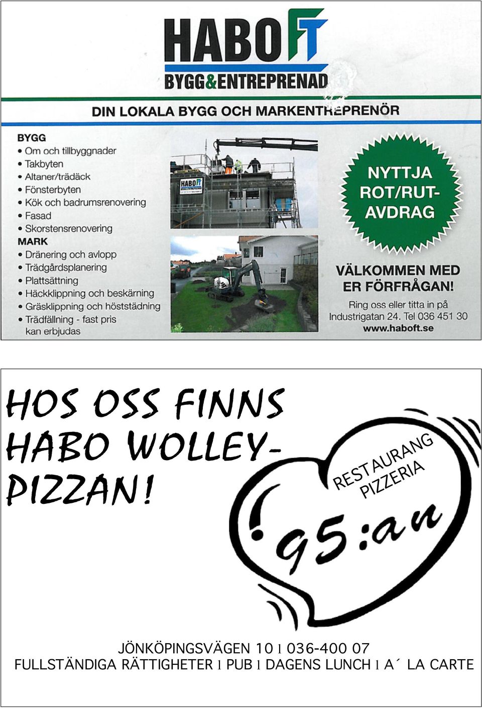 RESTAURANG PIZZERIA JÖNKÖPINGSVÄGEN