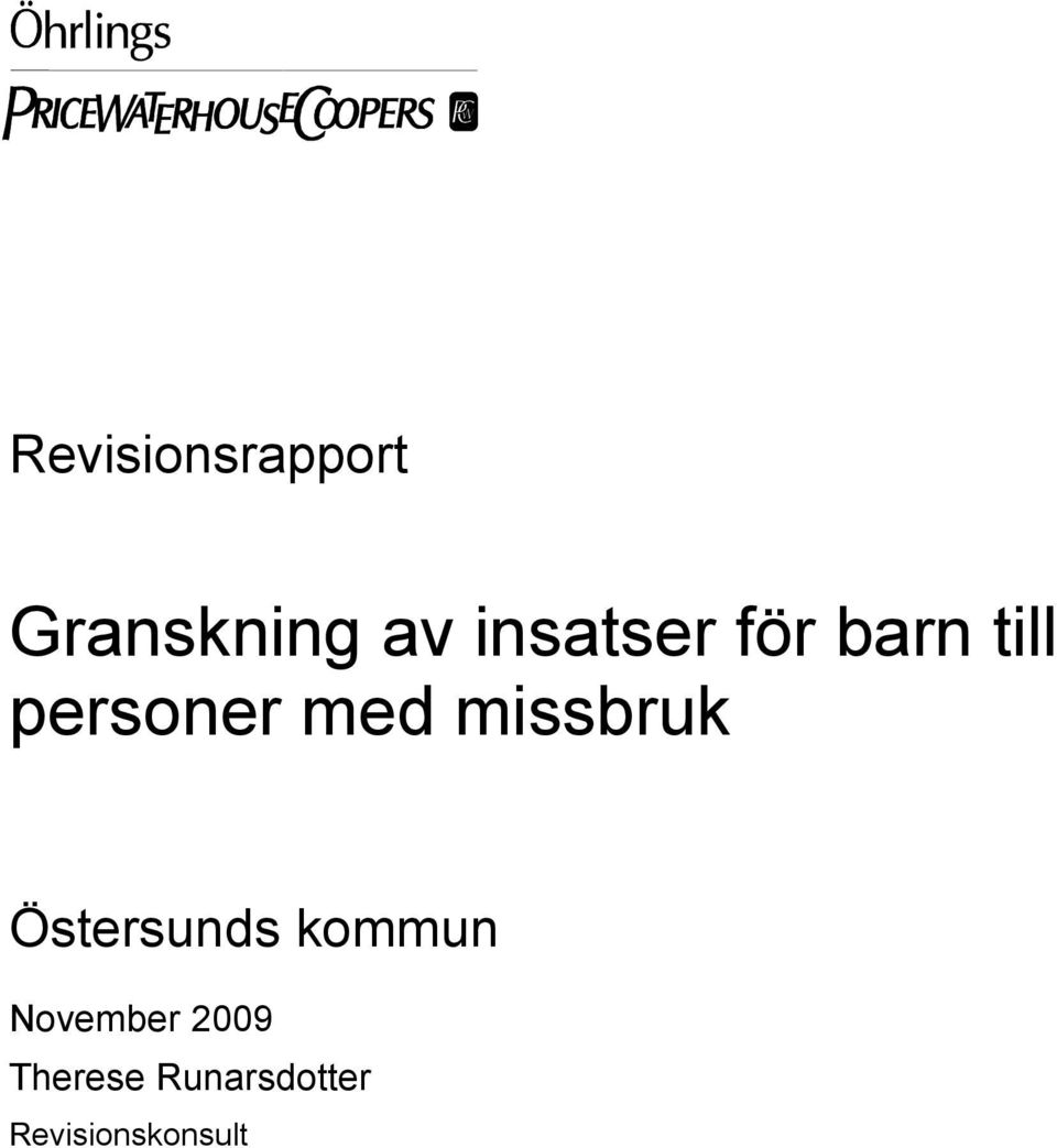 missbruk Östersunds kommun November