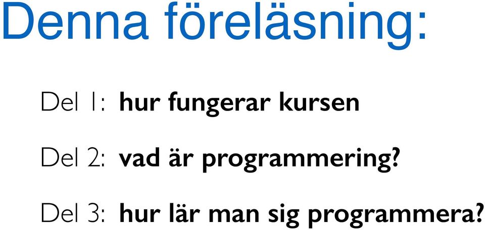 vad är programmering?