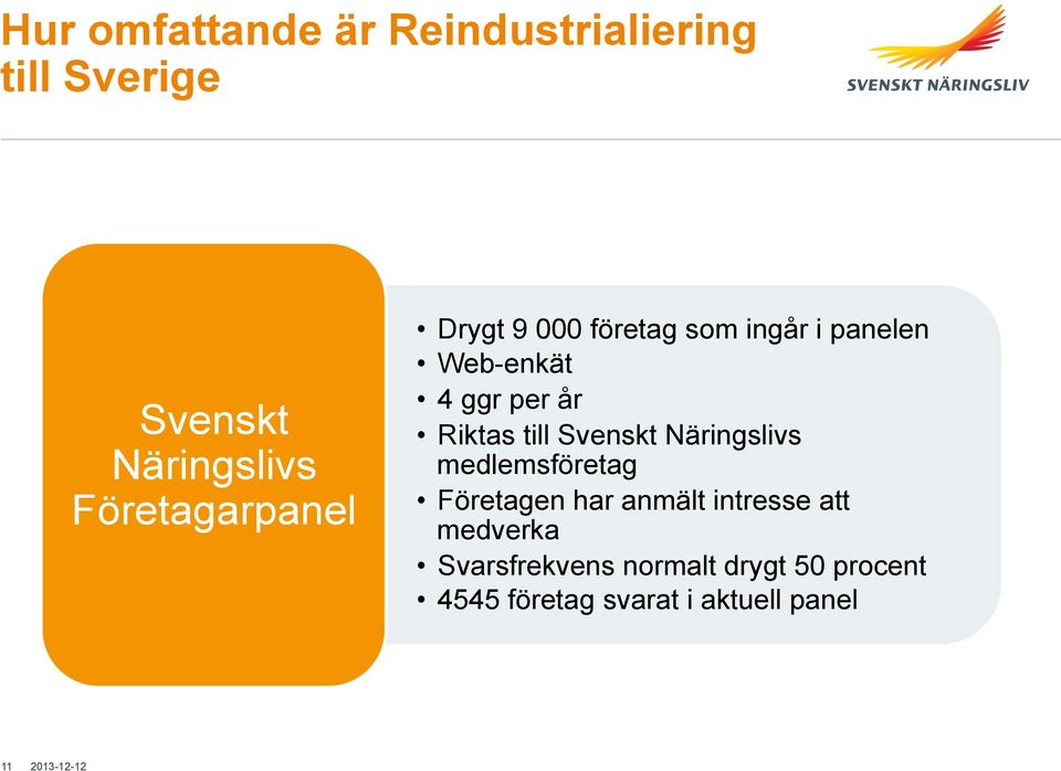 Riktas till Svenskt Näringslivs medlemsföretag Företagen har anmält intresse