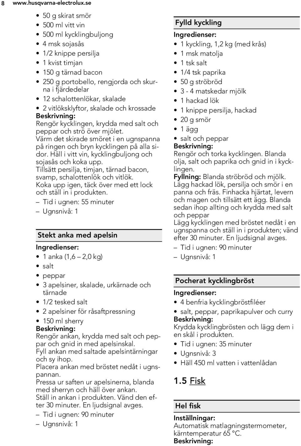 skalade 2 vitlöksklyftor, skalade och krossade Rengör kycklingen, krydda med salt och peppar och strö över mjölet. Värm det skirade smöret i en ugnspanna på ringen och bryn kycklingen på alla sidor.