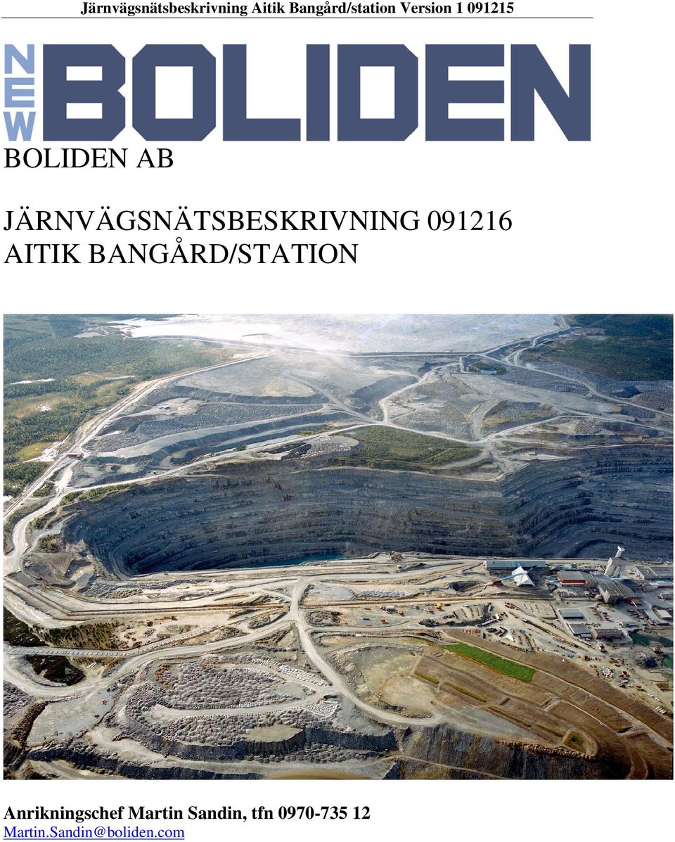 JÄRNVÄGSNÄTSBESKRIVNING 091216 AITIK