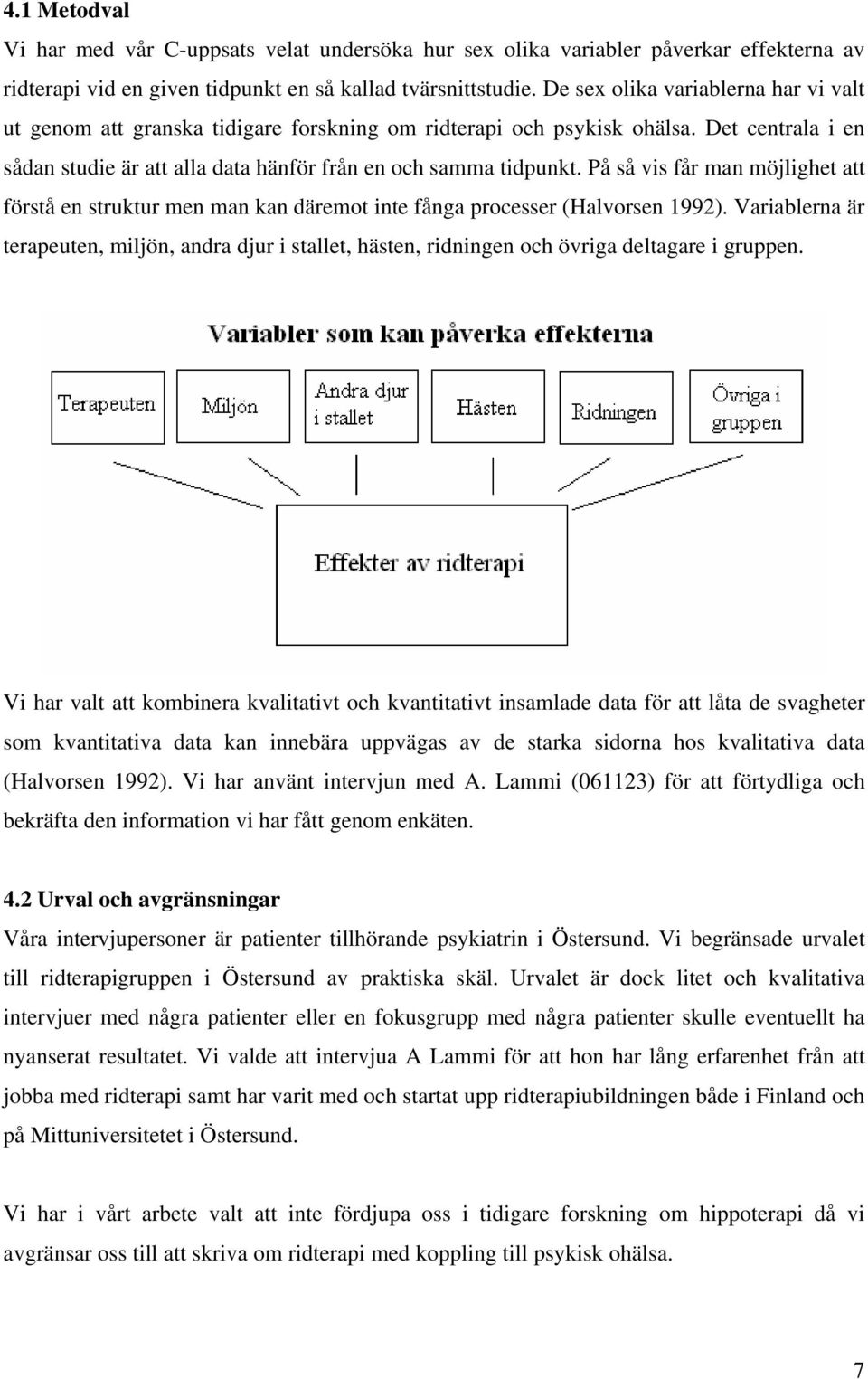 På så vis får man möjlighet att förstå en struktur men man kan däremot inte fånga processer (Halvorsen 1992).