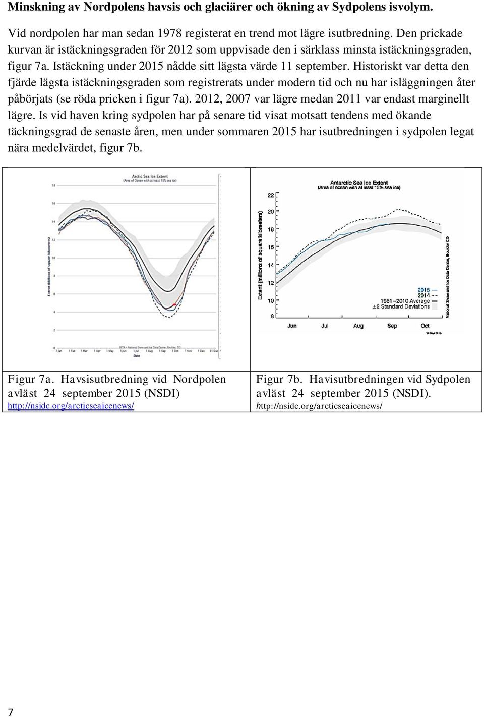 Historiskt var detta den fjärde lägsta istäckningsgraden som registrerats under modern tid och nu har isläggningen åter påbörjats (se röda pricken i figur 7a).