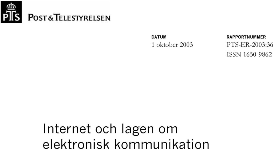 ISSN 1650-9862 Internet och