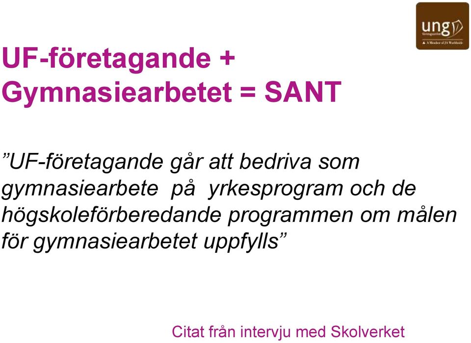 de högskoleförberedande programmen om målen för