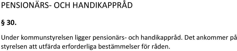 och handikappråd.