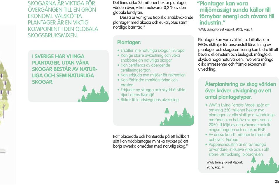 Det finns cirka 25 miljoner hektar plantager världen över, vilket motsvarar 0,2 % av den globala landytan.