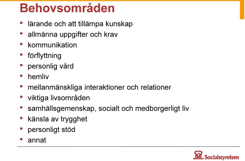 interaktioner och relationer viktiga livsområden samhällsgemenskap,