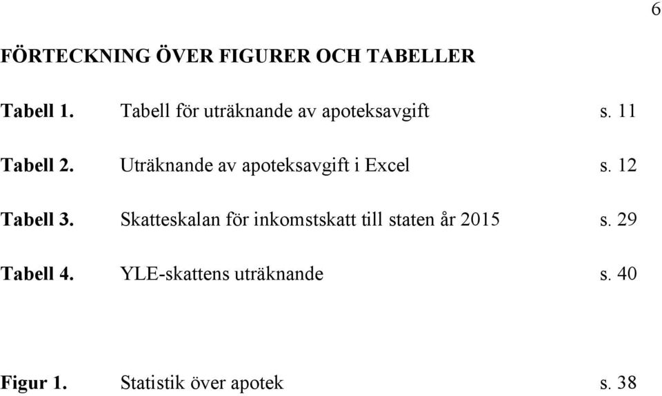 Uträknande av apoteksavgift i Excel s. 12 Tabell 3.