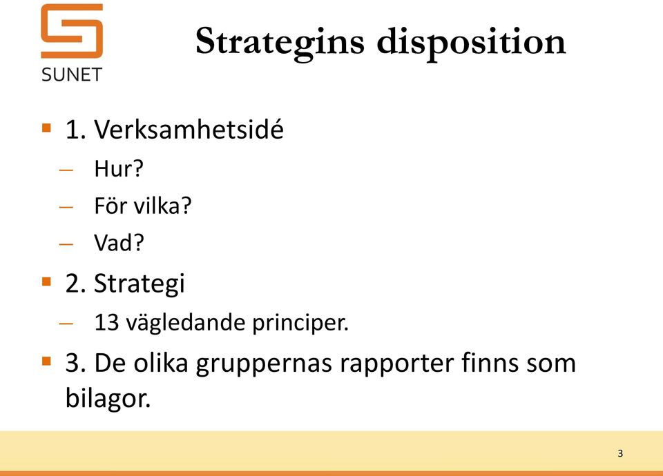 Strategi 13 vägledande principer. 3.