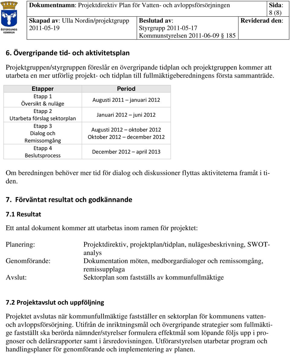 fullmäktigeberedningens första sammanträde.