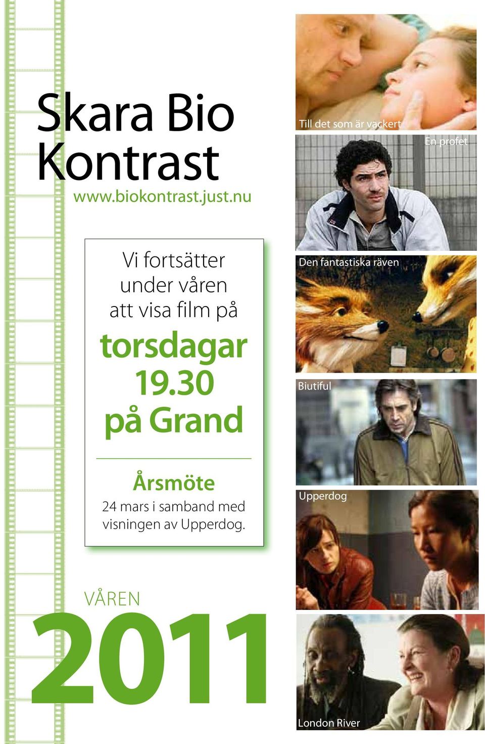 att visa film på torsdagar 19.