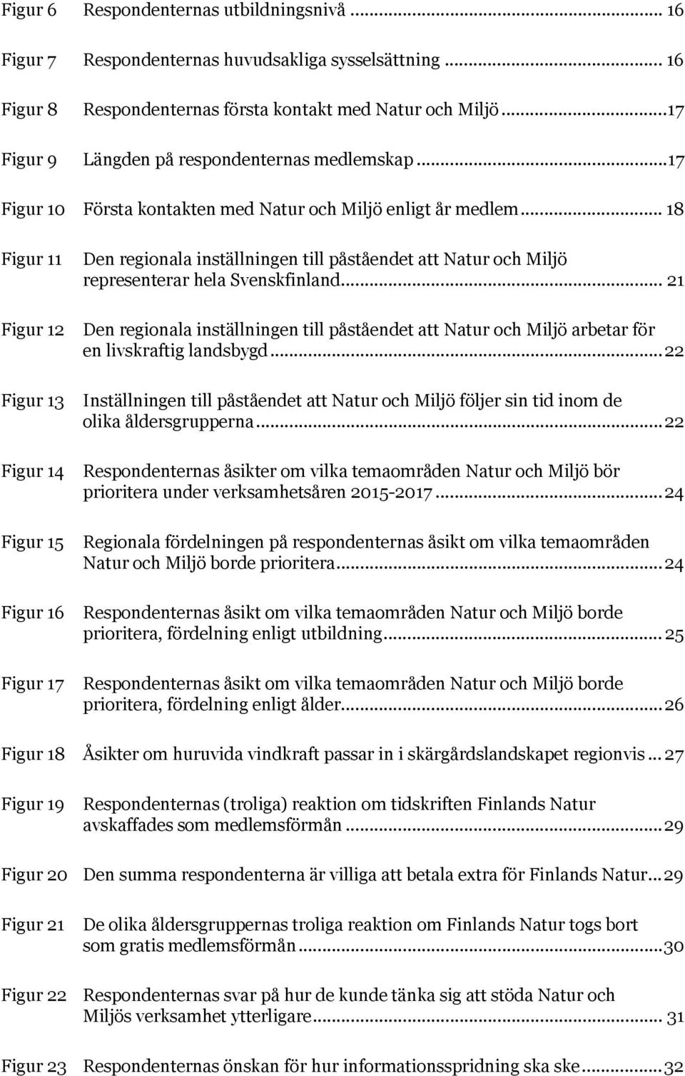 .. 18 Figur 11 Figur 12 Figur 13 Figur 14 Figur 15 Figur 16 Figur 17 Den regionala inställningen till påståendet att Natur och Miljö representerar hela Svenskfinland.