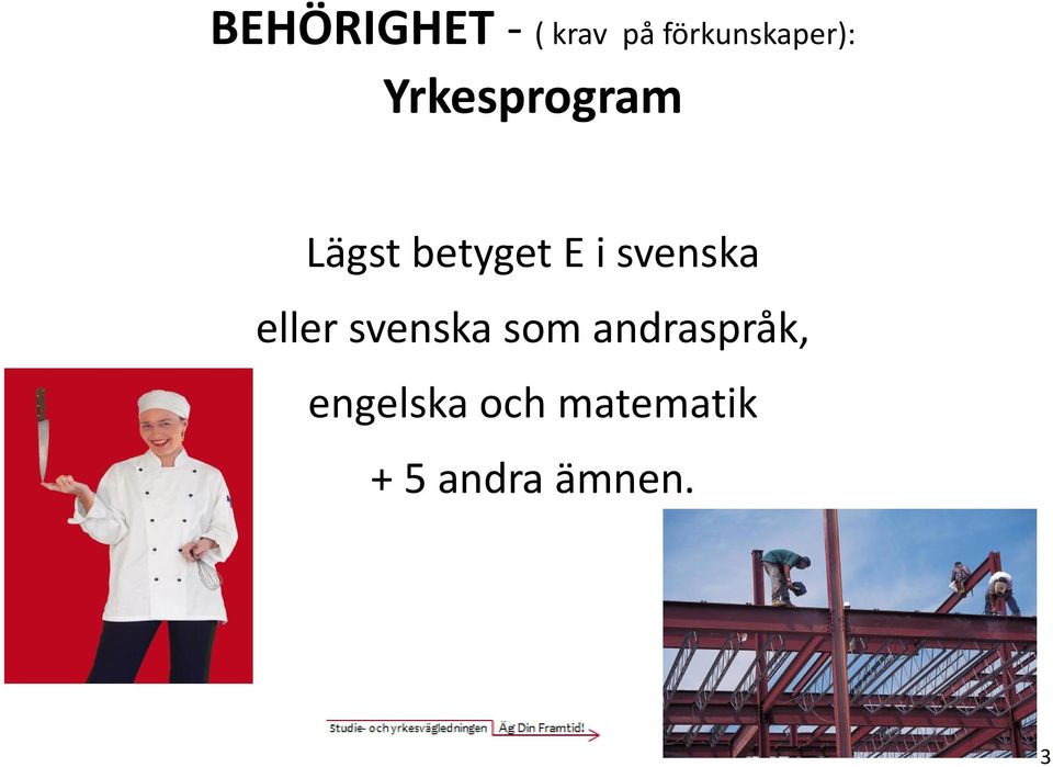 betyget E i svenska eller svenska