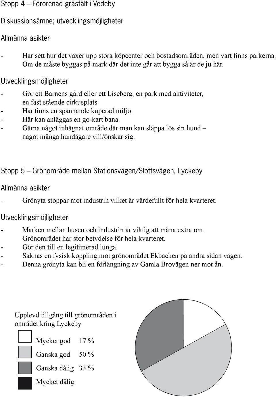 Här finns en spännande kuperad miljö. Här kan anläggas en gokart bana. Gärna något inhägnat område där man kan släppa lös sin hund något många hundägare vill/önskar sig.