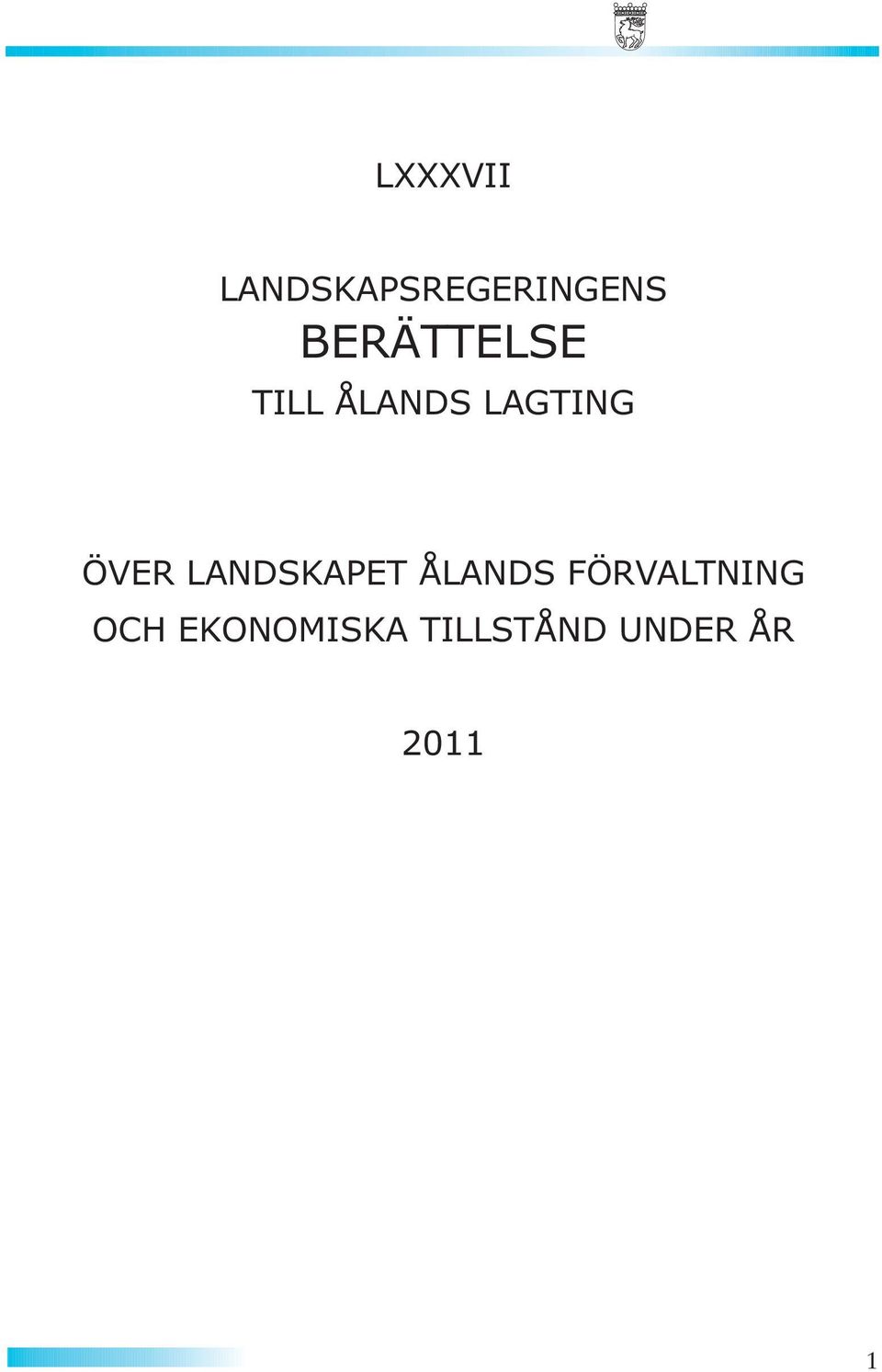 ÖVER LANDSKAPET ÅLANDS